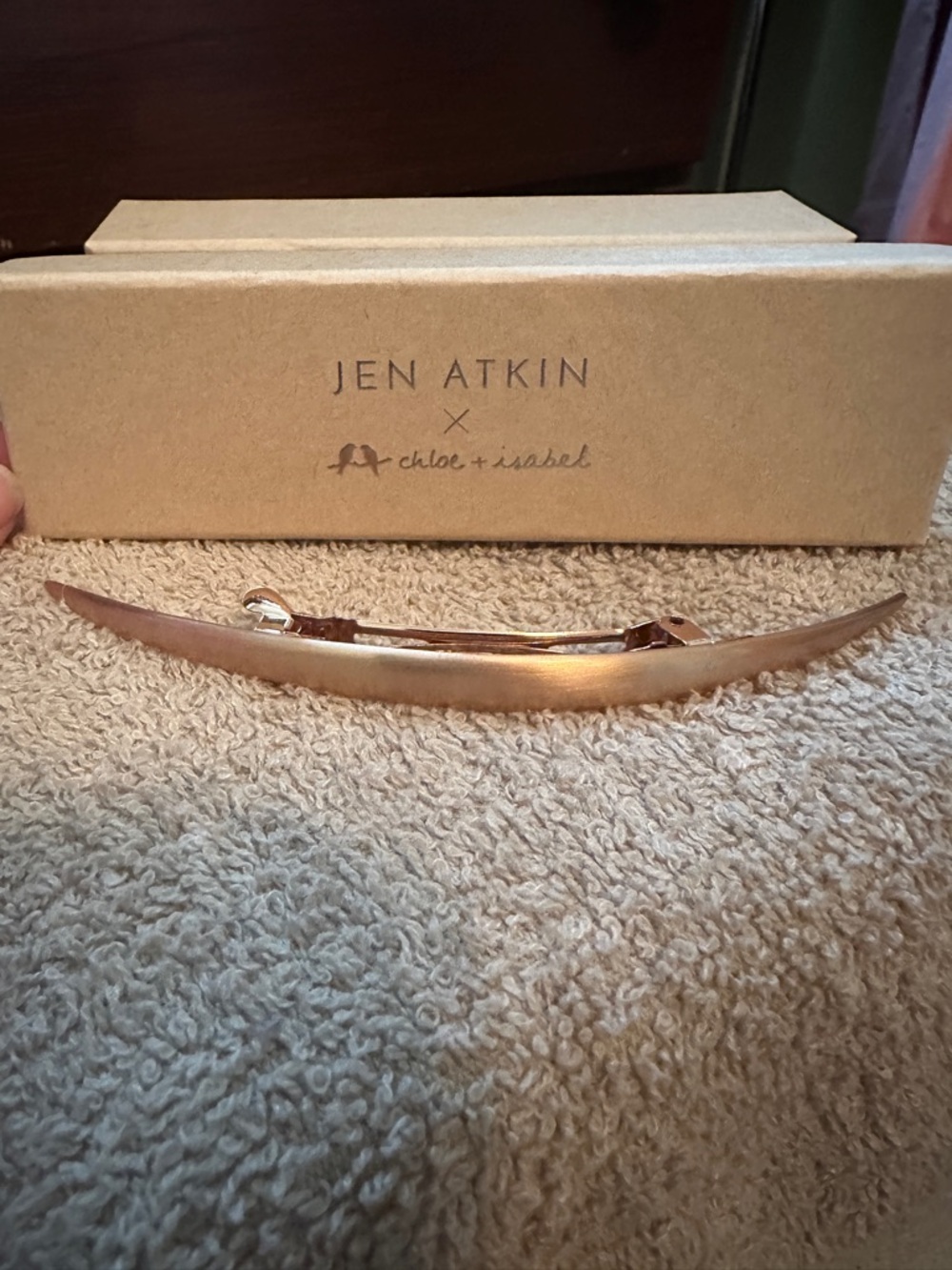 Jen Atkin x Chloe + Isabel Rose Gold Hair Barrette